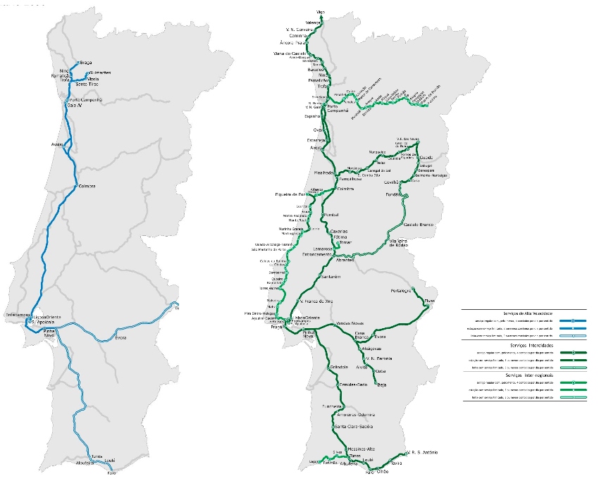 Mapa Alta Velocidade e Linha do Oeste 2015 A