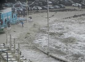 Mar galgou passeio marítimo da Praia da Areia Branca e surpreendeu tudo e todos causando estragos