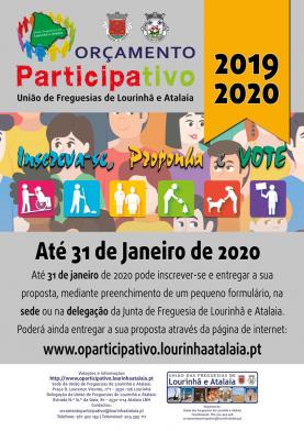 Orçamento Participativo da União de Freguesias da Lourinhã e Atalaia: apresentação de propostas até 31 de Janeiro